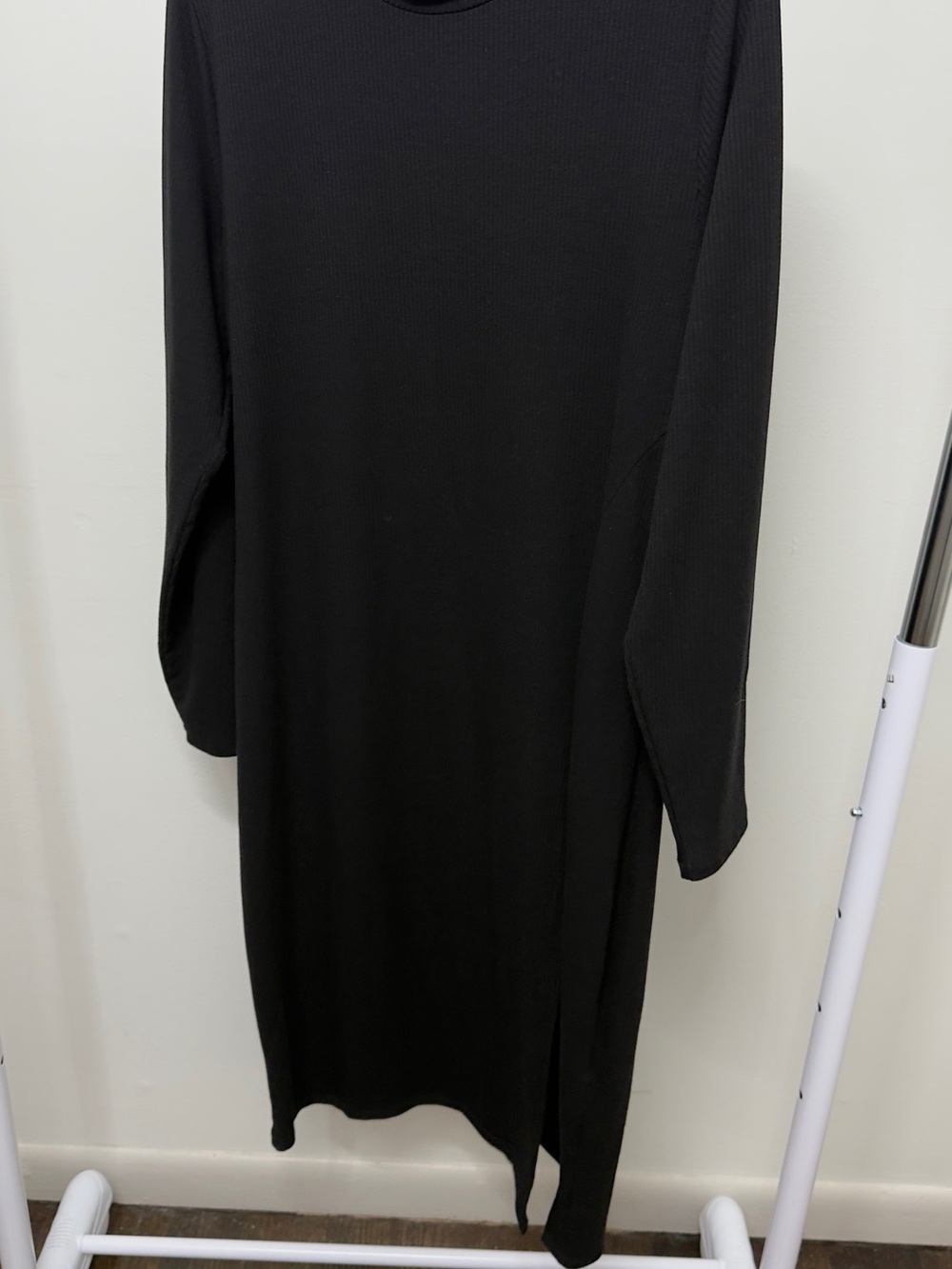 torrid Black Long Sleeve Midi Knit Dress